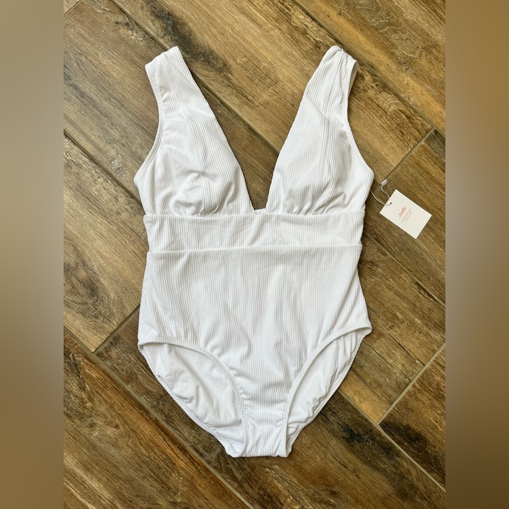 Andie Ribbed Plunge Swimsuit